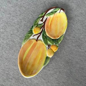 Italian Ceramic Oval Serving Dish